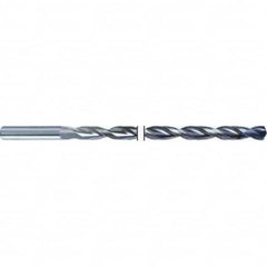 Guhring - 31/64" 135° Spiral Flute Solid Carbide Screw Machine Drill Bit - TiAlN Finish, Right Hand Cut, 318mm Flute Length, 367mm OAL, Straight Shank, Through Coolant - Americas Industrial Supply