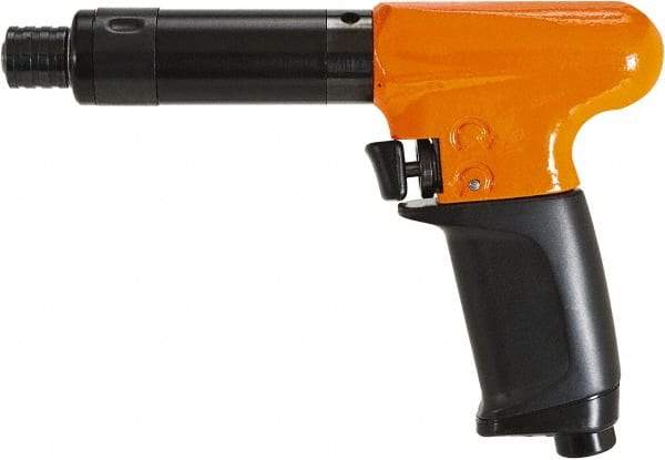 Cleco - 1/4" Bit Holder, 1,100 RPM, Pistol Grip Handle Air Screwdriver - 10 to 40 In/Lb Torque, 1/8" Inlet, 11 CFM - Americas Industrial Supply