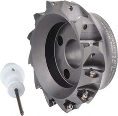 Kennametal - 6" Cut Diam, 0.138" Max Depth, 1-1/2" Arbor Hole, 12 Inserts, XE 16 Insert Style, Indexable Copy Face Mill - C7792VXE16-6.0Z12 Cutter Style, 2.48" High, Series 7792 - Americas Industrial Supply