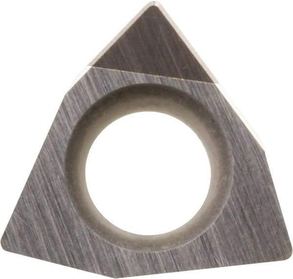 Kyocera - WBGW1.211 Grade KBN25M CBN Turning Insert - Megacoat Finish, 80° Trigon, 5/32" Inscr Circle, 1/16" Thick, 1/64" Corner Radius - Americas Industrial Supply