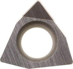 Kyocera - WBGW1.211 Grade KBN25M CBN Turning Insert - Megacoat Finish, 80° Trigon, 5/32" Inscr Circle, 1/16" Thick, 1/64" Corner Radius - Americas Industrial Supply