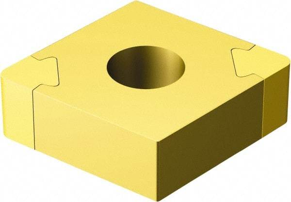 Sandvik Coromant - CNGA321 WH Grade 7015 CBN Turning Insert - TiN Finish, 80° Diamond, 3/8" Inscr Circle, 1/8" Thick, 1/64" Corner Radius - Americas Industrial Supply