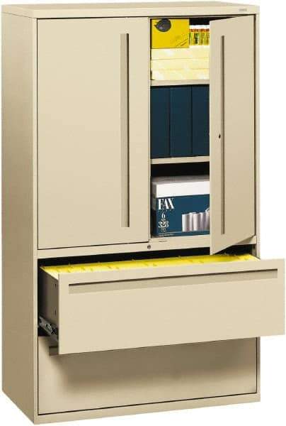 Hon - File & Cabinet Combinations Type: File/Cabinet Combo Color: Putty - Americas Industrial Supply