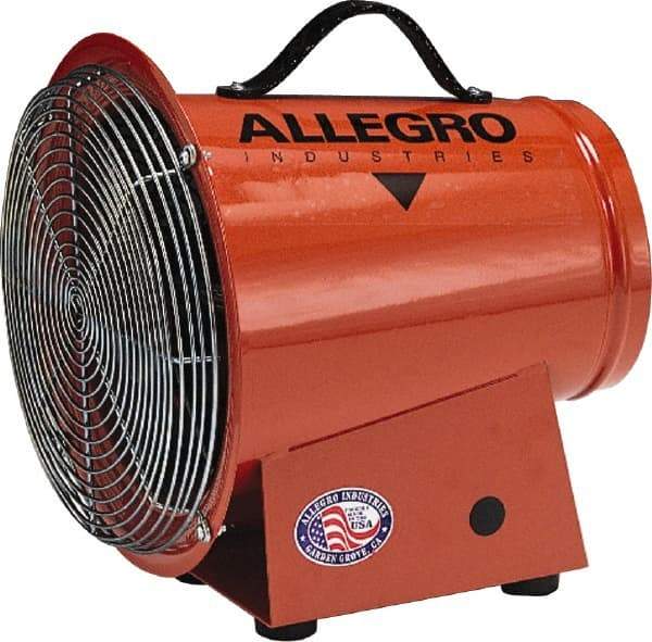 Allegro - 8" Inlet, Electric AC Axial Blower - 0.33 hp, 1,275 CFM, 120 Max Voltage Rating - Americas Industrial Supply