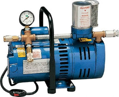 Allegro - 2 Man Connection, Schrader Coupling, Portable SAR Air Compressor - 15 Max PSI, 10 (60 Hz) and 8 (50 Hz) CFM, 0.75 Hp - Americas Industrial Supply
