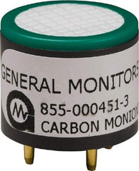 Allegro - 5" Long, Aluminum (Case) & Powder Coated Steel (Bracket) CO Sensor - Gray, For SAR CO Monitoring, Compatible with Filtration Panels - Americas Industrial Supply