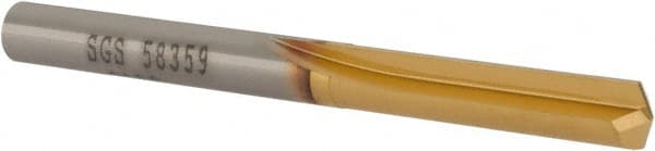 SGS - 7/32", 140° Point, Solid Carbide Straight Flute Drill Bit - Americas Industrial Supply