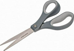 Fiskars - 3-7/64" LOC, 8-1/2" OAL Stainless Steel Scissors - Right Hand, Plastic Straight Handle, For Crafts - Americas Industrial Supply