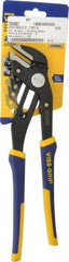Irwin - 12" OAL, 2-3/4" Jaw Length, Groovelock Pliers - Smooth Jaw, Smooth Head, ProTouch Handles - Americas Industrial Supply