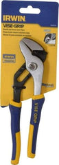 Irwin - 8" OAL, 1-1/4" Jaw Length, Groove Joint Pliers - Smooth Jaw, Smooth Head, ProTouch Handles - Americas Industrial Supply
