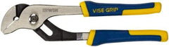 Irwin - 8" OAL, 1-1/4" Jaw Length, Groove Joint Pliers - Serrated Jaw, Straight Head, ProTouch Handles - Americas Industrial Supply
