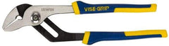 Irwin - 10" OAL, 2" Jaw Length, Groove Joint Pliers - Serrated Jaw, Straight Head, ProTouch Handles - Americas Industrial Supply