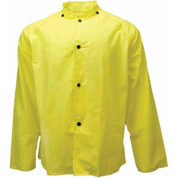 Neese - Size L Yellow Rain & Flame Resistant/Retardant Rain Jacket - Americas Industrial Supply