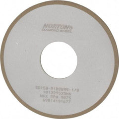 Norton - 4" Diam x 1-1/4" Hole x 1/8" Thick, 150 Grit Surface Grinding Wheel - Diamond, Type 1A1, Very Fine Grade, Resinoid Bond - Americas Industrial Supply