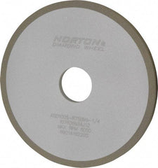 Norton - 6" Diam x 1-1/4" Hole x 1/4" Thick, 100 Grit Surface Grinding Wheel - Diamond, Type 1A1, Fine Grade, Resinoid Bond - Americas Industrial Supply