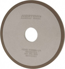 Norton - 6" Diam x 1-1/4" Hole x 1/4" Thick, 180 Grit Surface Grinding Wheel - Diamond, Type 1A1, Very Fine Grade, Resinoid Bond - Americas Industrial Supply