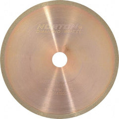 Norton - 4" Diam x 1/2" Hole, 150 Grit Surface Grinding Wheel - Diamond, Type 1A1R, Medium Grade - Americas Industrial Supply