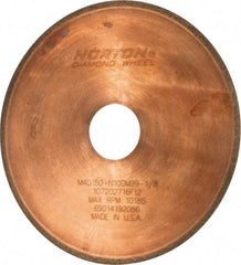 Norton - 6" Diam x 1-1/4" Hole, 150 Grit Surface Grinding Wheel - Diamond, Type 1A1R, Medium Grade - Americas Industrial Supply
