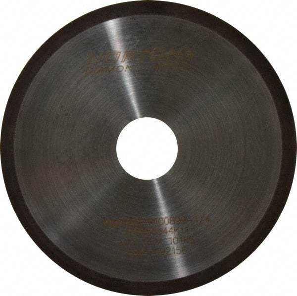 Norton - 6" Diam x 1-1/4" Hole, 100 Grit Surface Grinding Wheel - Diamond, Type 1A1R, Coarse Grade - Americas Industrial Supply