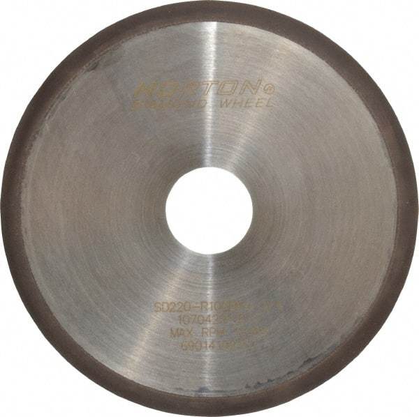 Norton - 6" Diam x 1-1/4" Hole, 220 Grit Surface Grinding Wheel - Diamond, Type 1A1R, Fine Grade - Americas Industrial Supply