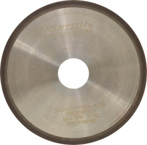 Norton - 6" Diam x 1-1/4" Hole, 120 Grit Surface Grinding Wheel - Diamond, Type 1A1R, Coarse Grade - Americas Industrial Supply
