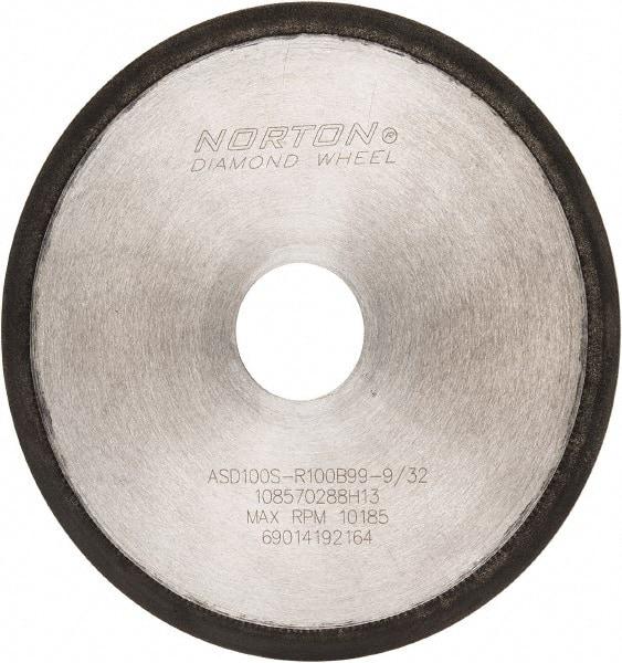 Norton - 6" Diam x 1-1/4" Hole, 100 Grit Surface Grinding Wheel - Type 1A1R, Coarse Grade - Americas Industrial Supply