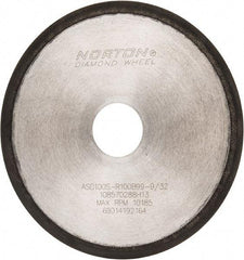 Norton - 6" Diam x 1-1/4" Hole, 100 Grit Surface Grinding Wheel - Type 1A1R, Coarse Grade - Americas Industrial Supply