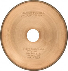 Norton - 7" Diam x 1-1/4" Hole, 120 Grit Surface Grinding Wheel - Diamond, Type 1A1R, Coarse Grade - Americas Industrial Supply
