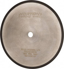 Norton - 8" Diam x 5/8" Hole, 120 Grit Surface Grinding Wheel - Diamond, Type 1A1R, Coarse Grade - Americas Industrial Supply