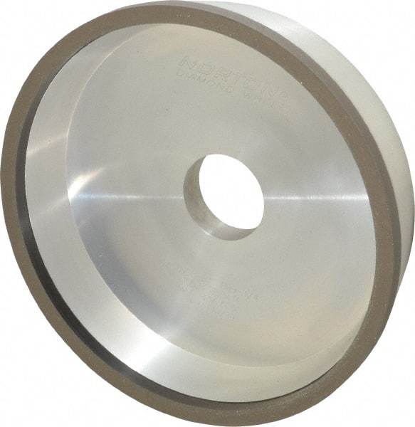 Norton - 6" Diam, 1-1/4" Hole Size, 1-1/2" Overall Thickness, 150 Grit, Type 11 Tool & Cutter Grinding Wheel - Very Fine Grade, Diamond, Resinoid Bond - Americas Industrial Supply