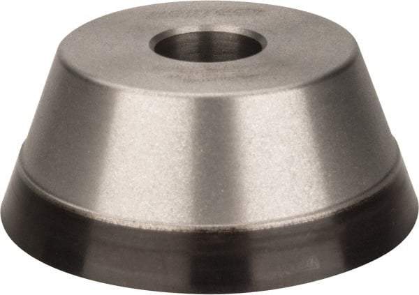 Norton - 3" Diam, 3/4" Hole Size, 1-1/4" Overall Thickness, 120 Grit, Type 11 Tool & Cutter Grinding Wheel - Fine Grade, Diamond, Resinoid Bond - Americas Industrial Supply