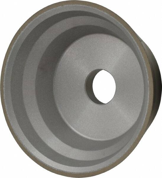 Norton - 3-3/4" Diam, 3/4" Hole Size, 1-1/2" Overall Thickness, 120 Grit, Type 11 Tool & Cutter Grinding Wheel - Fine Grade, Diamond, Resinoid Bond - Americas Industrial Supply