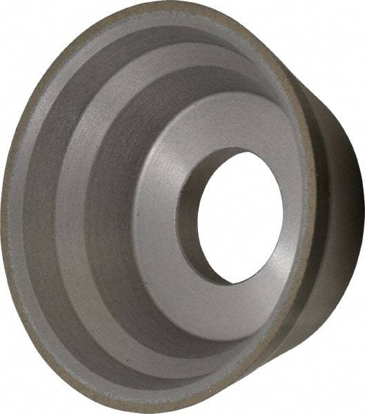 Norton - 3-3/4" Diam, 1-1/4" Hole Size, 1-1/2" Overall Thickness, 100 Grit, Type 11 Tool & Cutter Grinding Wheel - Fine Grade, CBN, Resinoid Bond - Americas Industrial Supply