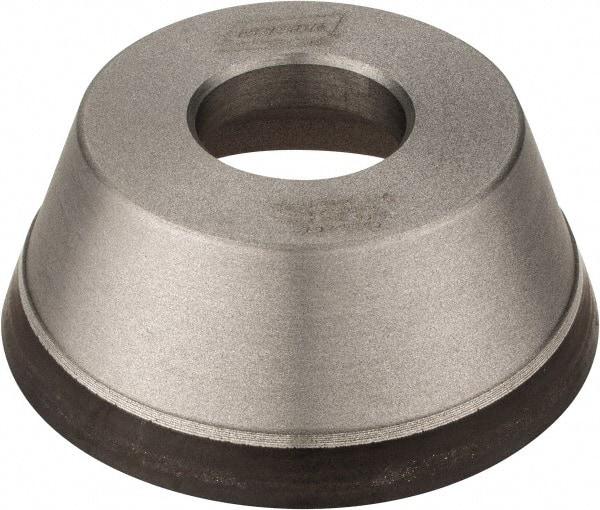 Norton - 3-3/4" Diam, 1-1/4" Hole Size, 1-1/2" Overall Thickness, 120 Grit, Type 11 Tool & Cutter Grinding Wheel - Fine Grade, CBN, Resinoid Bond - Americas Industrial Supply