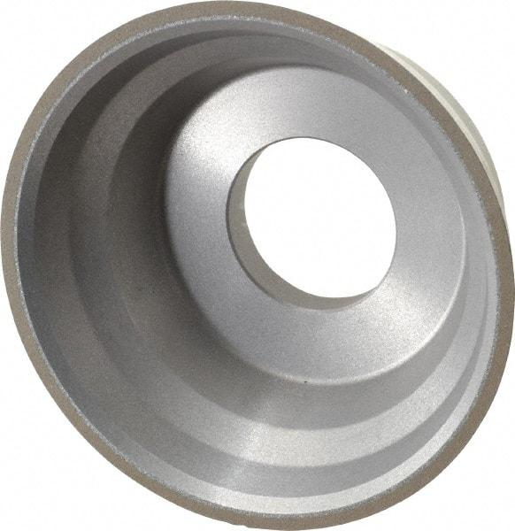 Norton - 3-3/4" Diam, 1-1/4" Hole Size, 1-1/2" Overall Thickness, 220 Grit, Type 11 Tool & Cutter Grinding Wheel - Very Fine Grade, Diamond, Resinoid Bond - Americas Industrial Supply