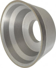 Norton - 3-3/4" Diam, 1-1/4" Hole Size, 1-1/2" Overall Thickness, 220 Grit, Type 11 Tool & Cutter Grinding Wheel - Very Fine Grade, Diamond, Resinoid Bond - Americas Industrial Supply