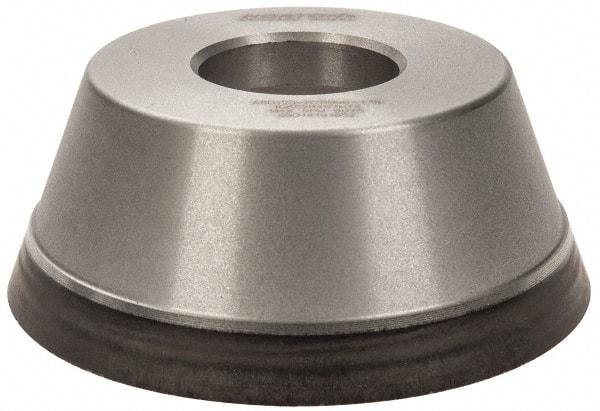 Norton - 3-3/4" Diam, 1-1/4" Hole Size, 1-1/2" Overall Thickness, 120 Grit, Type 11 Tool & Cutter Grinding Wheel - Fine Grade, Diamond, Resinoid Bond - Americas Industrial Supply