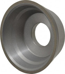 Norton - 3-3/4" Diam, 1-1/4" Hole Size, 1-1/2" Overall Thickness, 100 Grit, Type 11 Tool & Cutter Grinding Wheel - Fine Grade, Diamond, Resinoid Bond - Americas Industrial Supply