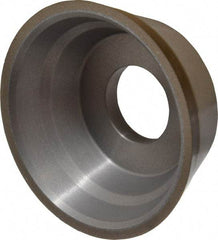 Norton - 3-3/4" Diam, 1-1/4" Hole Size, 1-1/2" Overall Thickness, 120 Grit, Type 11 Tool & Cutter Grinding Wheel - Fine Grade, Diamond, Resinoid Bond - Americas Industrial Supply