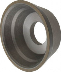 Norton - 3-3/4" Diam, 1-1/4" Hole Size, 1-1/2" Overall Thickness, 180 Grit, Type 11 Tool & Cutter Grinding Wheel - Very Fine Grade, Diamond, Resinoid Bond - Americas Industrial Supply