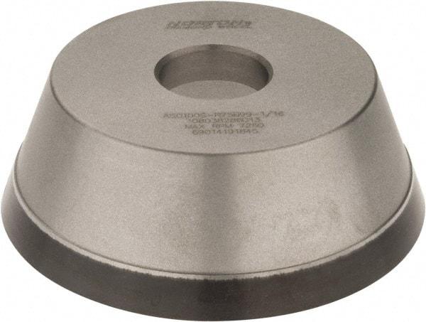 Norton - 5" Diam, 1-1/4" Hole Size, 1-3/4" Overall Thickness, 100 Grit, Type 11 Tool & Cutter Grinding Wheel - Fine Grade, Diamond, Resinoid Bond - Americas Industrial Supply