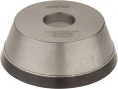 Norton - 5" Diam, 1-1/4" Hole Size, 1-3/4" Overall Thickness, 100 Grit, Type 11 Tool & Cutter Grinding Wheel - Fine Grade, Diamond, Resinoid Bond - Americas Industrial Supply