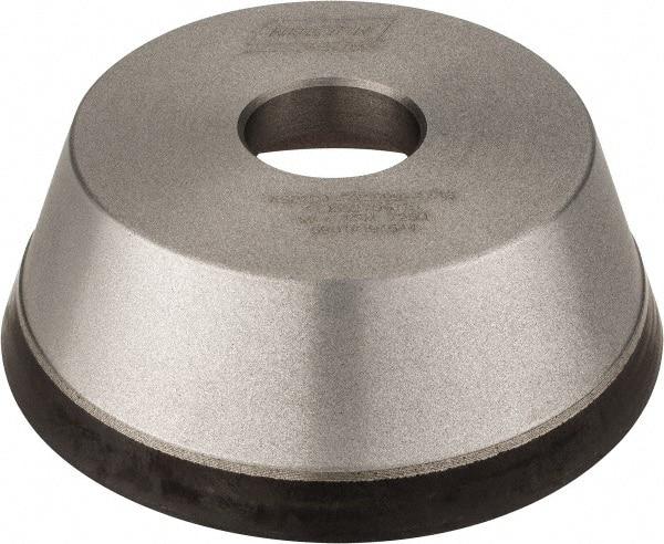 Norton - 5" Diam, 1-1/4" Hole Size, 1-3/4" Overall Thickness, 120 Grit, Type 11 Tool & Cutter Grinding Wheel - Fine Grade, Diamond, Resinoid Bond - Americas Industrial Supply