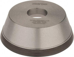 Norton - 5" Diam, 1-1/4" Hole Size, 1-3/4" Overall Thickness, 150 Grit, Type 11 Tool & Cutter Grinding Wheel - Very Fine Grade, Diamond, Resinoid Bond - Americas Industrial Supply