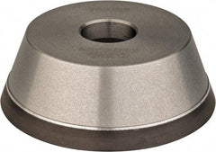 Norton - 5" Diam, 1-1/4" Hole Size, 1-3/4" Overall Thickness, 180 Grit, Type 11 Tool & Cutter Grinding Wheel - Very Fine Grade, Diamond, Resinoid Bond - Americas Industrial Supply