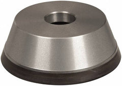 Norton - 5" Diam, 1-1/4" Hole Size, 1-3/4" Overall Thickness, 220 Grit, Type 11 Tool & Cutter Grinding Wheel - Very Fine Grade, Diamond, Resinoid Bond - Americas Industrial Supply