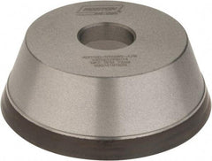 Norton - 5" Diam, 1-1/4" Hole Size, 1-3/4" Overall Thickness, 120 Grit, Type 11 Tool & Cutter Grinding Wheel - Fine Grade, Diamond, Resinoid Bond - Americas Industrial Supply