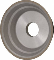 Norton - 5" Diam, 1-1/4" Hole Size, 1-3/4" Overall Thickness, 150 Grit, Type 11 Tool & Cutter Grinding Wheel - Very Fine Grade, Diamond, Resinoid Bond - Americas Industrial Supply