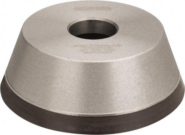 Norton - 5" Diam, 1-1/4" Hole Size, 1-3/4" Overall Thickness, 180 Grit, Type 11 Tool & Cutter Grinding Wheel - Very Fine Grade, Diamond, Resinoid Bond - Americas Industrial Supply