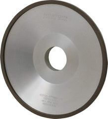 Norton - 6" Diam, 1-1/4" Hole Size, 1" Overall Thickness, 120 Grit, Type 12 Tool & Cutter Grinding Wheel - Fine Grade, Diamond, Resinoid Bond - Americas Industrial Supply